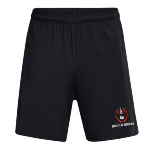 EA Girls Flag Football Under Armour Men’s UA Tech Vent 7″ pocketed  Shorts-Black