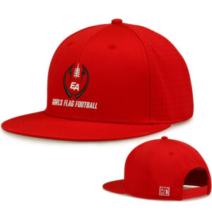 EA Girls Flag Football The Game Perforated GameChanger Snapback Cap-Red