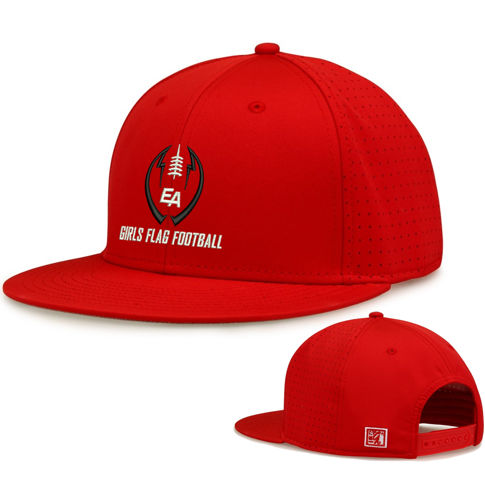 EA Girls Flag Football The Game Perforated GameChanger Snapback Cap-Red
