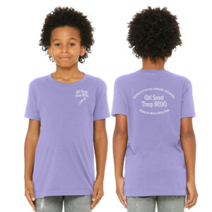 Girl Scouts BELLA CANVAS YOUTH  Jersey Short Sleeve Tee-Dark Lavender