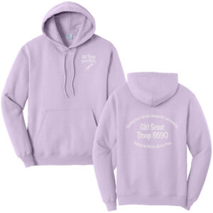 Girl Scouts Unisex Fleece Hooded Sweatshirt-Lavender