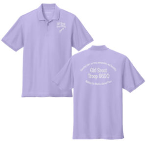 Girl Scouts Port Authority Wearever Signature Pique Polo-Bright Lavender
