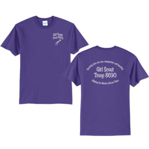 Girl Scouts Unisex Short Sleeve Tee-Purple