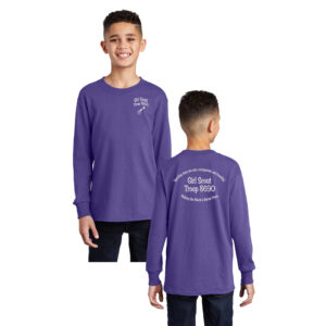 Girl Scouts Youth Cotton Long Sleeve Tee-Purple