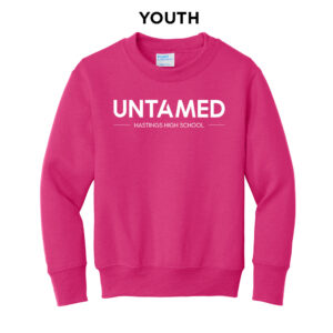 Hastings Show Choir Youth Crewneck Sweatshirt-Sangria