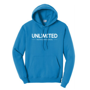 Hastings Show Choir Unisex Classic Core weight Cozy Pullover Hooded Sweatshirt-Sapphire