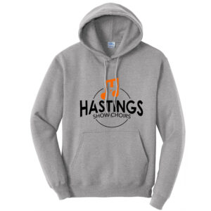 Hastings Show Choir Unisex Fleece Hooded Sweatshirt-Athletic Heather