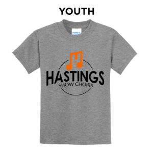 Hastings Show Choir Youth Short Sleeve Tee-Athletic Heather