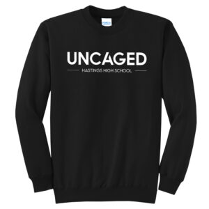 Hastings Show Choir Unisex Fleece Crewneck Sweatshirt-Black