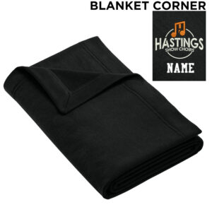 Hastings Show Choir Gildan Heavy Blend Fleece Stadium Blanket  50 x 60-Black