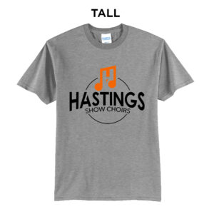 Hastings Show Choir Tall Short Sleeve Tee-Athletic Heather