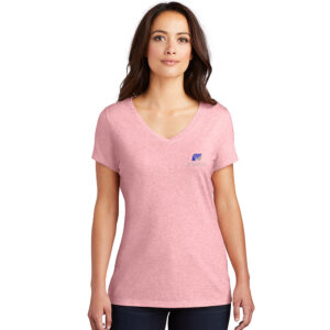 IHMVCU District Made Ladies Perfect Tri V-Neck Tee-Wisteria heather