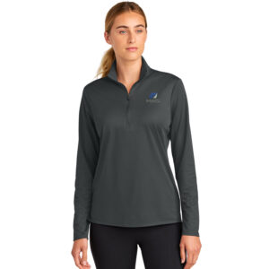IHMVCU Sport-Tek Women’s Micropique Sport-Wick 1/4-Zip-Iron Grey