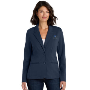 IHMVCU Port Authority Ladies Knit Blazer-Deep Navy