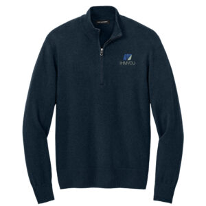 IHMVCU Port Authority Men Easy Care 1/4-Zip Sweater-Navy