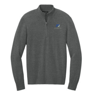 IHMVCU Port Authority Men Easy Care 1/4-Zip Sweater-Charcoal Heather