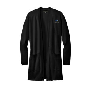 IHMVCU Mercer and Mettle Women’s Open Front Cardigan Sweater-Deep Black