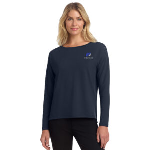 IHMVCU Mercer and Mettle Women’s Stretch Drop Shoulder Pullover-Night Navy