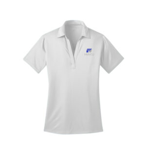 IHMVCU Port Authority Ladies Silk Touch Performance Polo-White