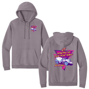 JT Concrete Contractors District Cloud Fleece Hoodie Unisex-Smoky Amethyst