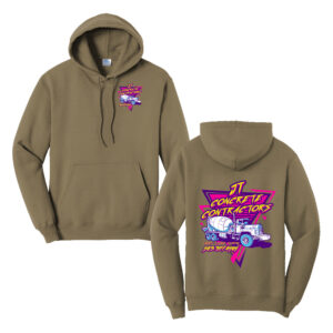 JT Concrete Contractors Unisex Fleece Hooded Sweatshirt-Coyote Brown