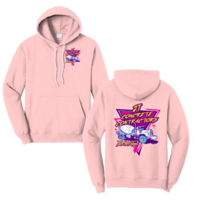 JT Concrete Contractors Unisex Fleece Hooded Sweatshirt-Pale Blush