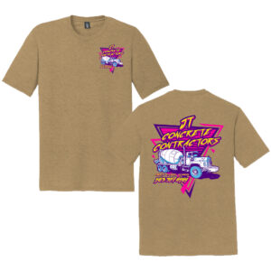 JT Concrete Contractors Unisex Premium Short Sleeve Tee-Coyote Brown Heather