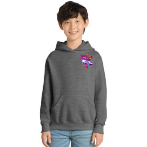 JT Concrete Contractors Youth Hooded Sweatshirt-Graphite Heather