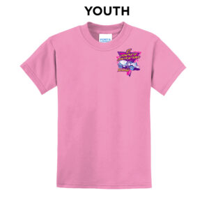 JT Concrete Contractors Youth Short Sleeve Tee-Candy Pink