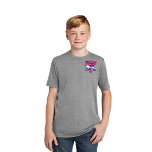 JT Concrete Contractors Youth Perfect Tri blend Tee-Grey Frost