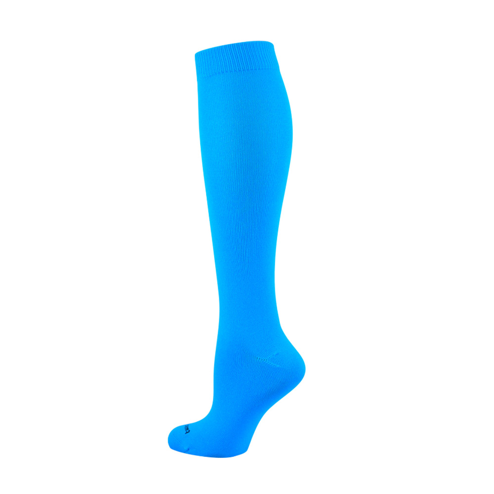 15. TCK Solid Neon Knee High Socks-Neon Blue