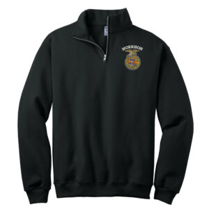 Morrison FFA JERZEES Unisex Nublend Cadet Collar Sweatshirt-Black