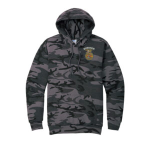Morrison FFA Unisex  Core Fleece Camo Pullover Hooded Sweatshirt-Black Heather