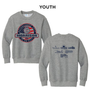 Morrison FFA Youth Fleece Crewneck Sweatshirt-Athletic heather