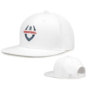 NAIA FBALL The Game Perforated GameChanger Snapback Cap-White