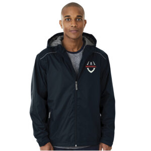 NAIA FBALL Charles River NOR’EASTER Men Watherproof jacket with hood-Black