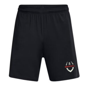 NAIA FBALL Under Armour Men’s UA Tech Vent 7″ pocketed  Shorts-Black (M-3x)