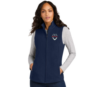 NAIA FBALL Port Authority Women’s C-FREE Fleece Vest-Navy