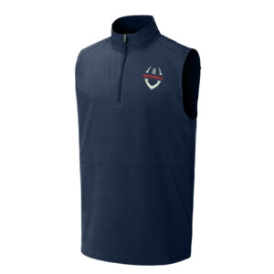 NAIA FBALL Sport-Tek Repeat 1/2-Zip Men Vest-navy