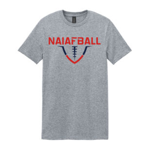 NAIA FBALL Unisex Softstyle Tee Shirt-Sport Grey