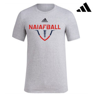 NAIA FBALL Adidas Fresh Badge of Sport short sleeve ringspun cotton Tee – Medium Grey Heather (M-4x)