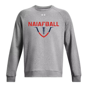 NAIA FBALL Under Armour UA Rival Fleece Crewneck Sweatshirt-Castlerock
