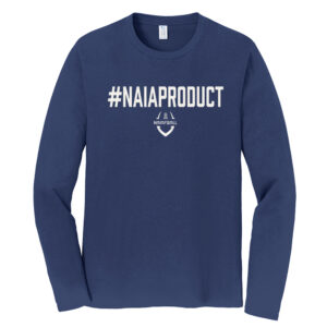 NAIA FBALL Unisex Fan Favorite Cotton Long Sleeve Tee-Team Navy
