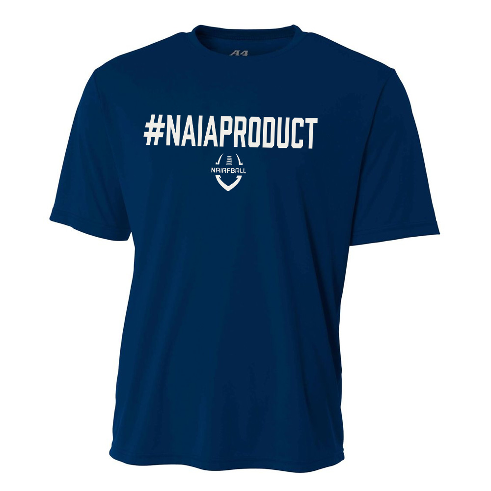 NAIA FBALL Adult Cooling Performance Tshirt -Navy