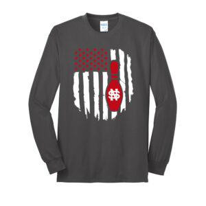NS Bowl Unisex Cotton Long Sleeve Tee-Charcoal