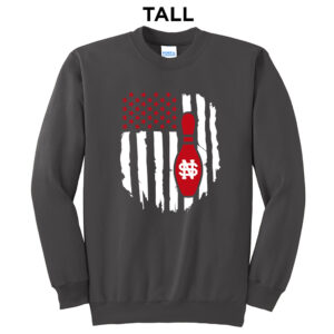 NS Bowl Tall Unisex Basic Crewneck Sweatshirt-Charcoal