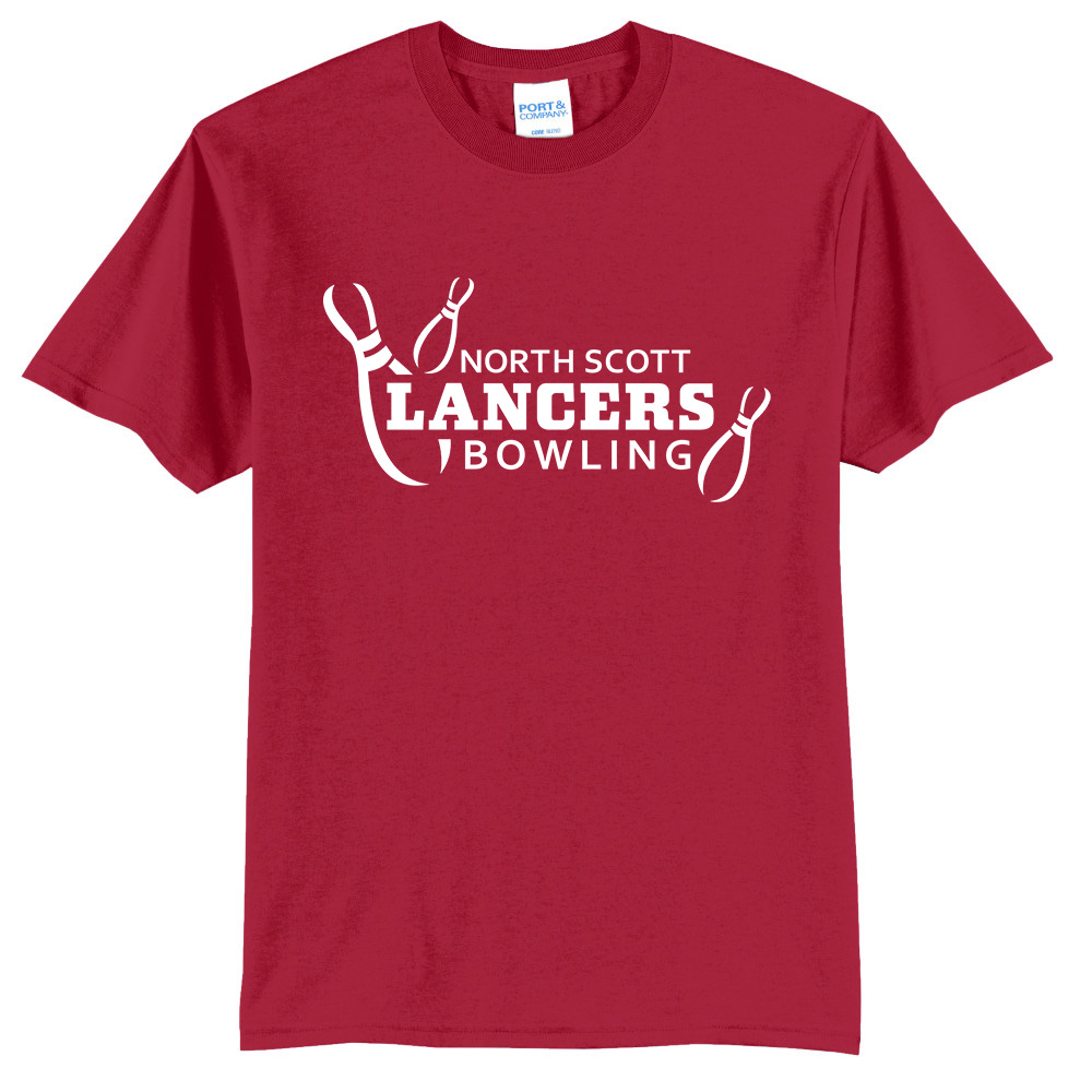 NS Bowl Unisex Basic Short Sleeve Tee-Red