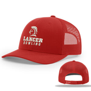 NS Bowl Richardson Pro Mesh Adjustable Trucker Cap Solid-Red