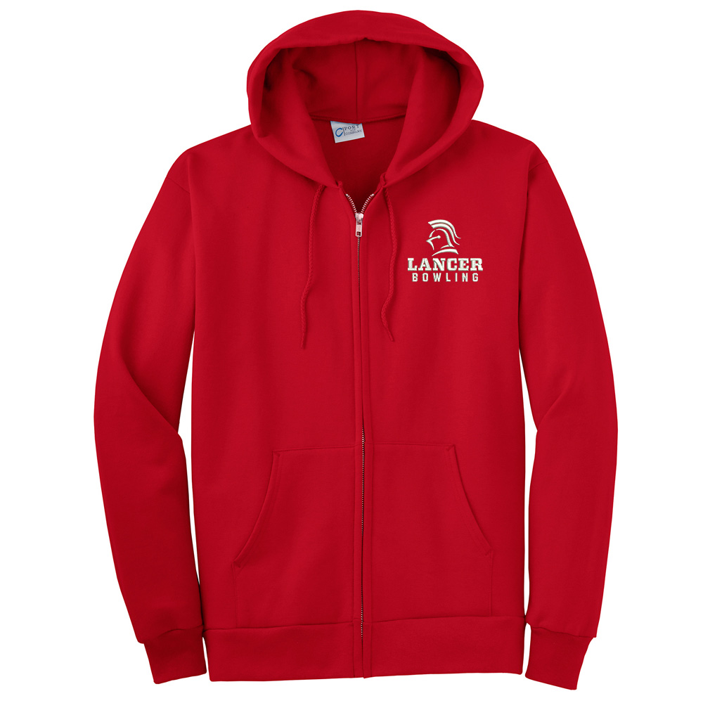 NS Bowl Tall Ultimate Full Zip Hoodie-Red