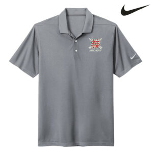 NS Lancer Archery Nike Dri Fit Men Micro Pique 2.0 Polo-Cool Grey